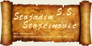 Stojadin Stojčinović vizit kartica